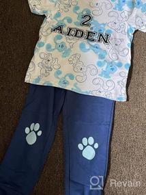 img 5 attached to 🐾 Blue's Clues Paw Print Raglan T-Shirt and Jogger Pant Set for Boys by Nickelodeon