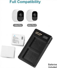 img 3 attached to Power Up Your Arlo Security With Homesuit Rechargeable Batteries & Dual Charger - A 2-Pack Of 2500MAh Compatible With Arlo Pro, Pro 2 And Go