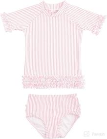 img 4 attached to RuffleButts Little Girls 2 Piece Swimsuit Apparel & Accessories Baby Boys best on Clothing