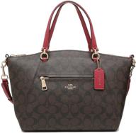 👜 stylish coach prairie satchel brown - women's handbags & wallets - satchels by coach logo