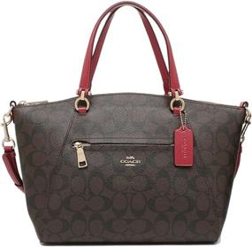 img 4 attached to 👜 Stylish Coach Prairie Satchel Brown - Women's Handbags & Wallets - Satchels by Coach