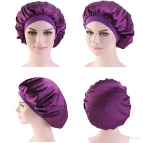 img 3 attached to 👒 CCCHO Womens Bonnet: Imitation Elastic Bathing Accessories for Stylish Haircare