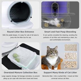 img 1 attached to 🐱 Advanced Self-Cleaning Cat Litter Box, Automatic & Safe for Multiple Cats, Easy-Clean Intelligent Design