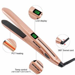 img 3 attached to 💇 BLUETOP Professional Portable Hair Straightener for Effective Straightening