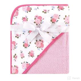 img 2 attached to 🌸 Luvable Friends Baby Hooded Towel and Washcloth Set, Unisex, Cotton, Floral, One Size