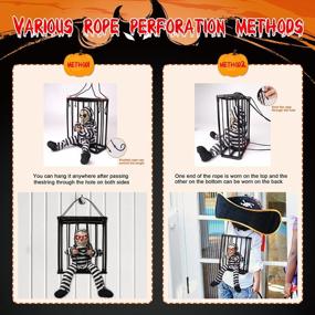 img 2 attached to Halloween Animatronic Talking Prisoner Decoration With Motion Sensor And Light - Spooky Indoor/Outdoor Prop For Kids And Adults | Clearance Halloween Décor