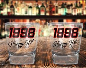 img 2 attached to 1998 21St Birthday Shot Glass - Funny Gift Idea (2 Pack, 1.75 OZ)