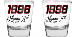 img 4 attached to 1998 21St Birthday Shot Glass - Funny Gift Idea (2 Pack, 1.75 OZ)