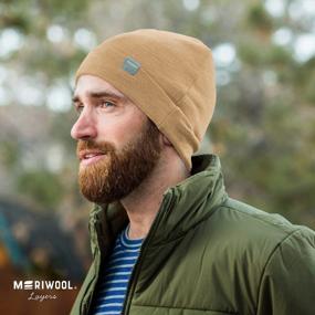 img 1 attached to Merino Wool Cuff Beanie Hat For Both Men And Women By Meriwool - Ideal For Winter Season