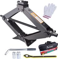 π§ efficient autoins scissor jack set- 3 ton (6614 lbs) with smart mechanism, hand crank, wrench, and thickened base for car suv mpv logo