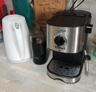 img 1 attached to Rozhkovy coffee maker Kitfort KT-753, black/silver review by Ewa Wolska ᠌