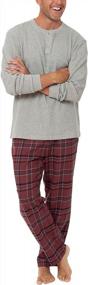 img 4 attached to Mens Christmas Pajamas Set - Cozy Flannel PajamaGram For Men