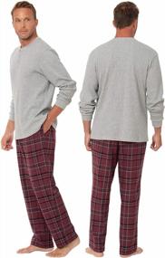 img 3 attached to Mens Christmas Pajamas Set - Cozy Flannel PajamaGram For Men