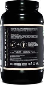 img 2 attached to 🏋️ Muscle Feast Grass-Fed Whey Protein - 100% Natural, Hormone-Free, Quick-Absorbing Blend of Pure European Whey Isolate, Concentrate, and Hydrolyzed Protein - 19.1g Protein, 98 Calories - Vanilla Flavor - 2lb Size, 36 Servings