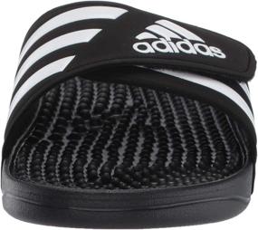 img 3 attached to 👟 Adidas Women's Adissage in White and Black Athletic Shoes for Women