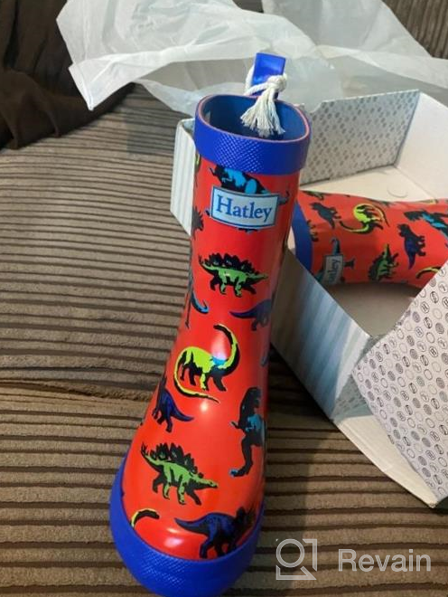 img 1 attached to 🦖 Optimized SEO: Hatley Kids Shiny Rain Boots - Painted Dinos review by Jacob Brooks