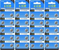 li-cb 40-pack watch battery replacement set - 371 sr920sw 370 ag6, high-capacity silver oxide 1.55v batteries for long-lasting & leak-proof performance in watches logo