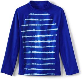 img 4 attached to Lands End Solid Electric Stripe Boys' Clothing for Swim