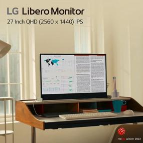 img 3 attached to 🖥️ LG 27MQ70QC S AUS Libero Monitor: Detachable Webcam, 2560X1440 Resolution, 75Hz Refresh Rate, Built-In Speakers