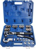 🔧 mophorn hydraulic flaring tool kit with tube cutter & deburrer: 8pcs fuel line swage adapter flare tool kit (3/16 to 7/8 inch) logo