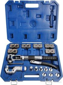 img 4 attached to 🔧 Mophorn Hydraulic Flaring Tool Kit with Tube Cutter & Deburrer: 8PCS Fuel Line Swage Adapter Flare Tool Kit (3/16 to 7/8 Inch)