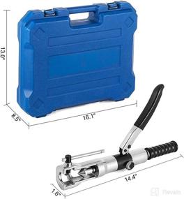 img 3 attached to 🔧 Mophorn Hydraulic Flaring Tool Kit with Tube Cutter & Deburrer: 8PCS Fuel Line Swage Adapter Flare Tool Kit (3/16 to 7/8 Inch)