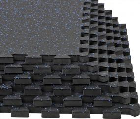 img 2 attached to Transform Your Fitness Space With Xspec'S Interlocking Rubber Top Foam Floor Tiles - 48 Sq Ft Of Quality And Durability