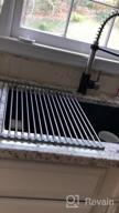img 1 attached to 17.7" X 11.8" TOQI Roll Up Dish Drying Rack - Multipurpose Over The Sink Stainless Steel Drainer For Kitchen Countertop review by Matt Bokil