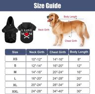 🐾 expawlorer dog hoodie - cozy and insulated dog hoodie sweater with leash hole, pet clothes autumn winter coat featuring “i love my mom” print, fleece cold weather apparel for puppy, cat, and small to large dogs логотип