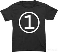 🎂 1st birthday modern circle number one t-shirt for a memorable first birthday логотип