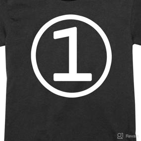 img 1 attached to 🎂 1st Birthday Modern Circle Number One T-Shirt for a Memorable First Birthday