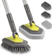 scrubber replacement extendable cleaning bristles logo