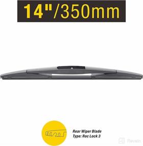 img 4 attached to 🚗 Raidbee Rear Wiper Blade - 14 inch Replacement for Subaru Forester & Impreza Models - Easy Installation, Optimal Performance (H354/14-B)