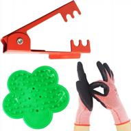 effortlessly strip rose thorns with tihood's 3pcs pro thorn stripper kit & garden glove set logo