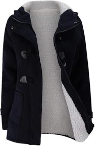 img 4 attached to JiangWu Womens Fashion Thicken Dark Gray Women's Clothing - Coats, Jackets & Vests