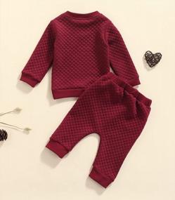 img 1 attached to Cozy Unisex Baby Sweatsuit: Warm Long-Sleeve Top & Pant Set In Solid Gender-Neutral Outfit