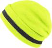 stay visible and warm this winter with xiake reflective knit beanie hat logo