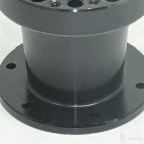 img 1 attached to Black Universal Steering Wheel Spacer Interior Accessories for Steering Wheels & Accessories