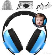 👶 kiki babies noise cancelling infant headphones – baby ear muffs with wipes dispenser & travel bag – premium soft ear protectors for concerts, outdoors, airplane – comfortable design logo