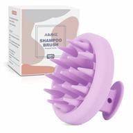 revive your scalp with aimike soft silicone hair scrubber – perfect for hair washing, dandruff removal, and hair growth stimulation – use on wet or dry hair - violet logo