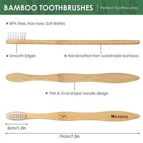 img 2 attached to Environmentally-friendly Biodegradable Toothbrushes 🌱 by Miresico: Eco-friendly and Compostable