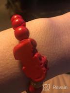 img 1 attached to 💰 Feng Shui Red Bead Bracelet with Pi Xiu Charm for Prosperity and Wealth Attraction - Perfect for Men and Women review by Craig Galante