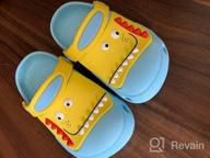 img 1 attached to 👠 Cute and Comfy: Piqubidu Cartoon Sandals for Toddlers | Lightweight Boys' Shoes review by Justin Malkowski