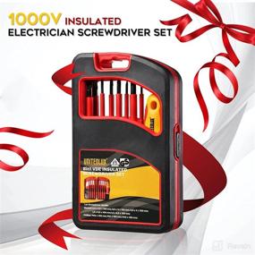 img 2 attached to 🧰 Premium 8-Piece Insulated Electrician Screwdriver Set - Phillips & Slotted Bits, 1000V Insulation - Great Gift for Electricians