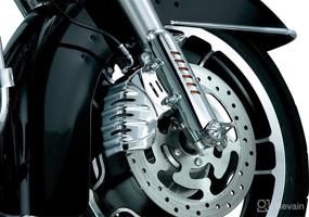 img 1 attached to 🔧 Улучшите свой мотоцикл Harley-Davidson с хромированными колпачками Kuryakyn 7789 для суппортов: совместимы с суппортами Brembo (2006-2019) – 1 пара.