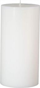 img 4 attached to Белые свечи-столбы ручной заливки без запаха (3x6 дюймов, упаковка из 1 шт.) - CandleNScent