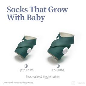 img 1 attached to Owlet Accessory Fabric Sock for Smart Sock 3 Baby Monitor: Deep Sea Green, Sizes 0-18 Months (Sensor/Base Station Not Included)