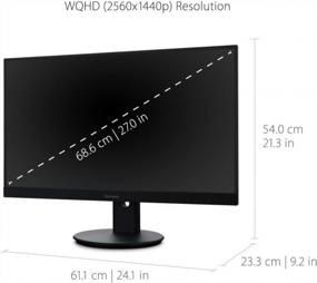 img 2 attached to ViewSonic VG2765 Ergonomic Monitor - 2560X1440P DisplayPort LCD