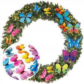 img 1 attached to Add A Touch Of Magic With 120 Colorful Butterfly Wall Stickers - Perfect For Parties, Offices, And Bedrooms!
