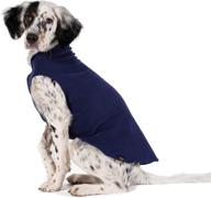 gold paw stretch fleece dog coat: soft and warm dog clothes for all seasons - size 2, black логотип